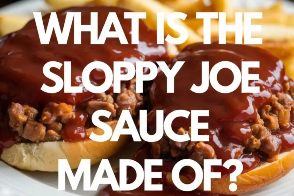 What is the Sloppy Joe Sauce Made Of ?
