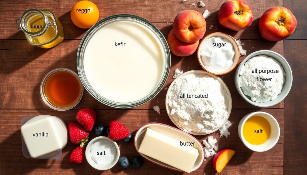 homemade kefir cake ingredients