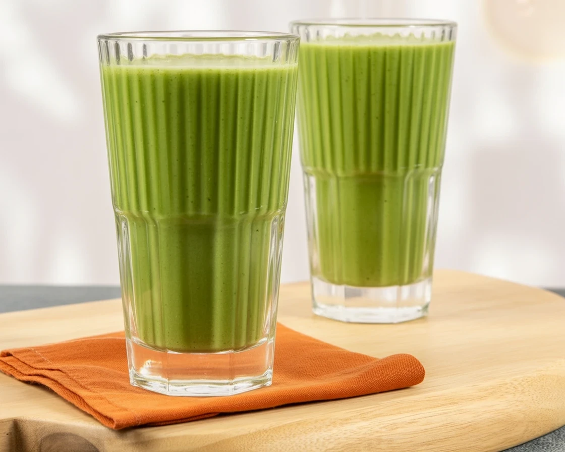 High-protein smoothie made with fruits and yogurt for a healthy breakfast.