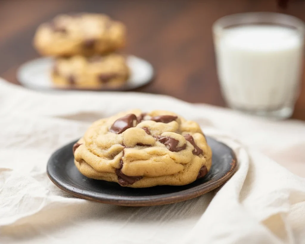 Best Ever Levain-Style Chocolate Chip Cookies on a cooling rack with melted chocolate.