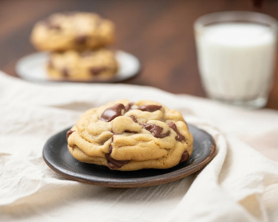 Best Ever Levain-Style Chocolate Chip Cookies on a cooling rack with melted chocolate.