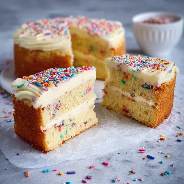 Delicious vanilla birthday cake decorated with colorful frosting and candles