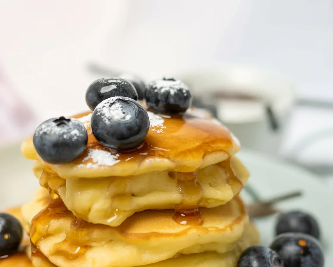 Delicious almond flour pancakes ideal for diabetic-friendly diets with low carb content.