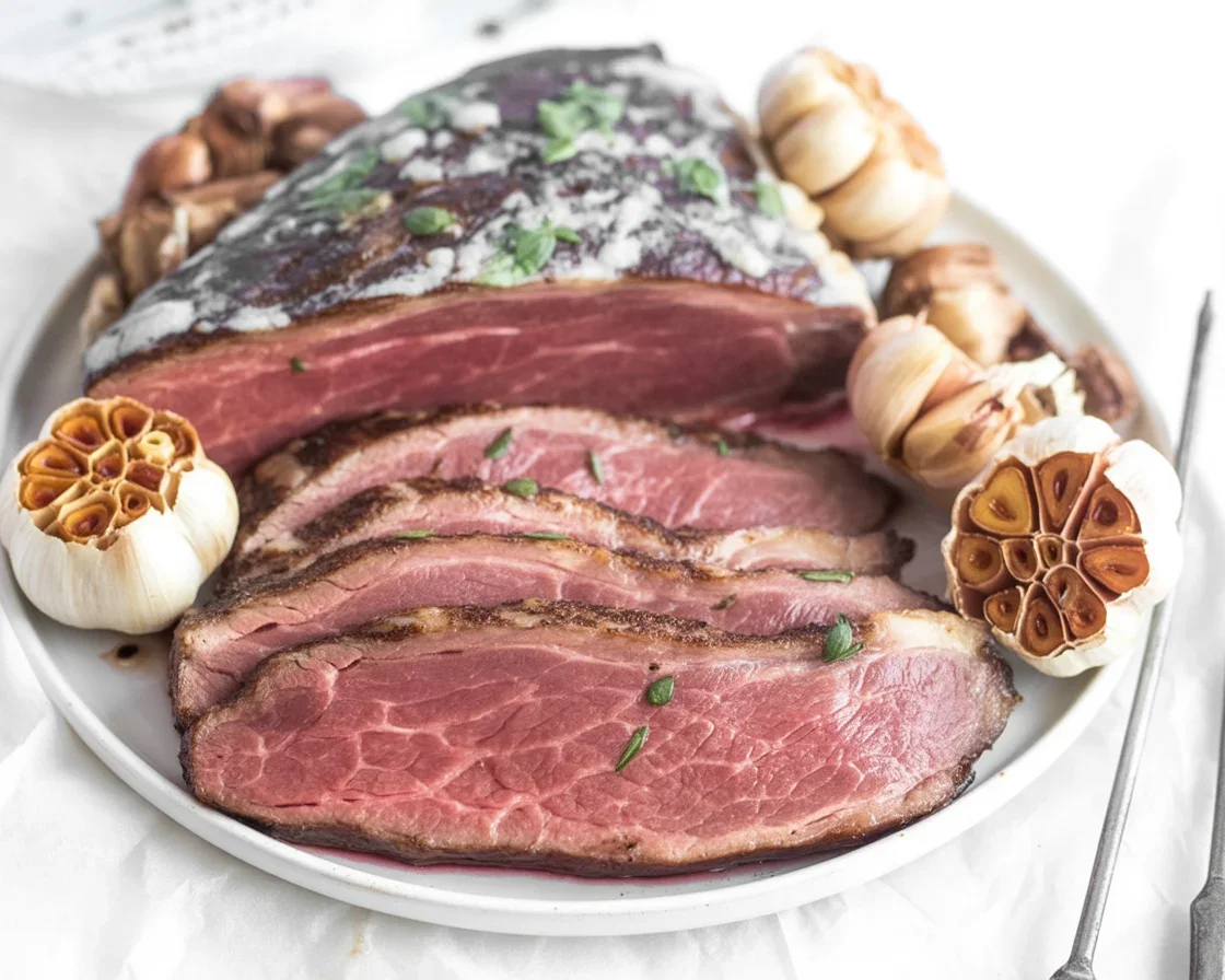 Juicy picanha steak cooked to perfection on a grill.