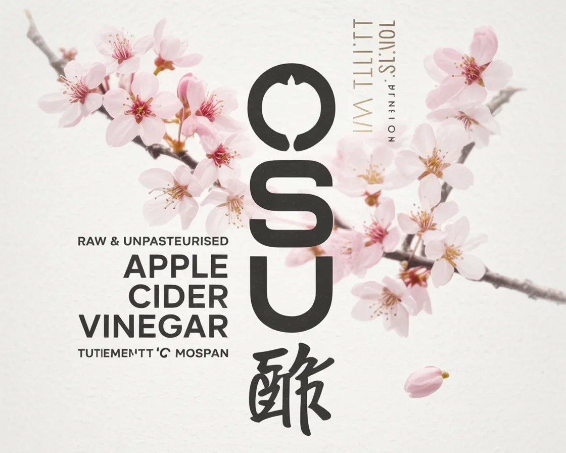 OSU Japanese Apple Cider Vinegar with natural fruit juices for health and flavor.