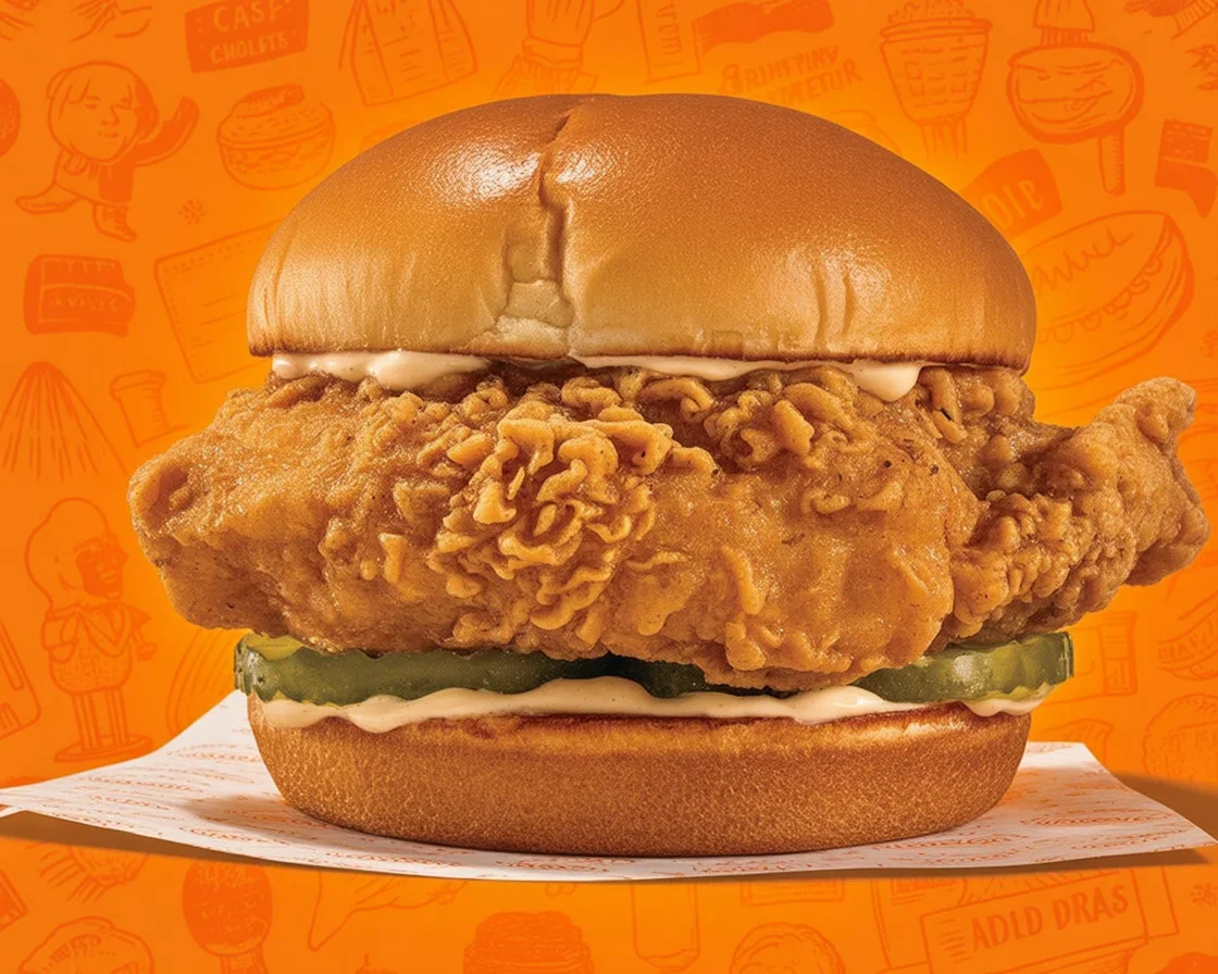 Popeyes chicken wraps with hand-breaded chicken tenders, lettuce, and pickles in a tortilla.