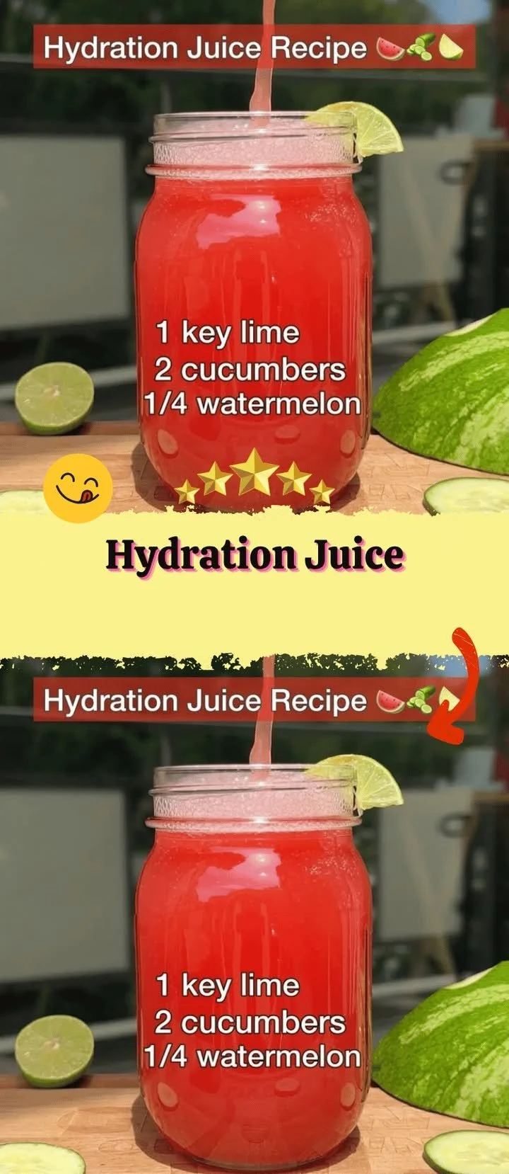A refreshing glass of hydration juice with fruits and vegetables for optimal hydration.