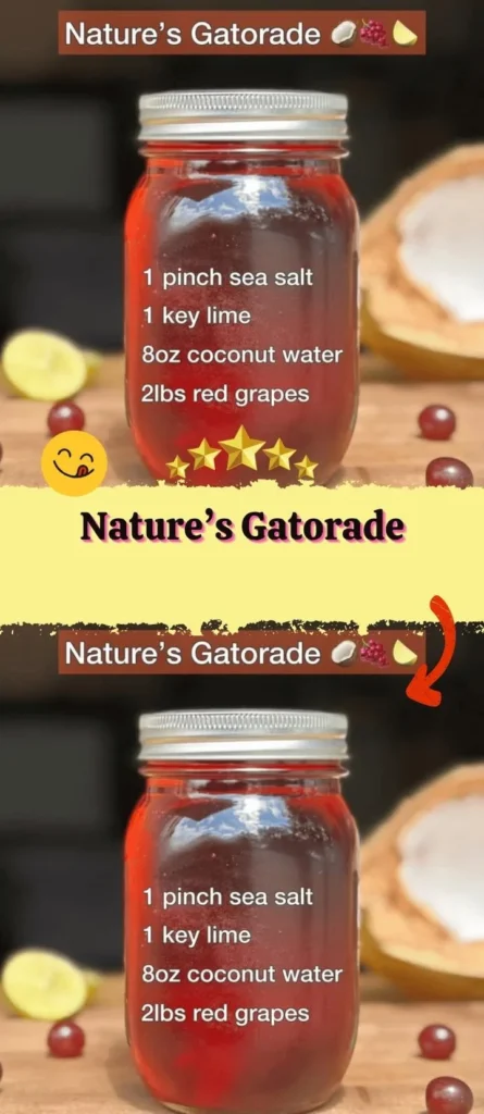 Nature's Gatorade natural hydration drink with electrolytes for energy replenishment
