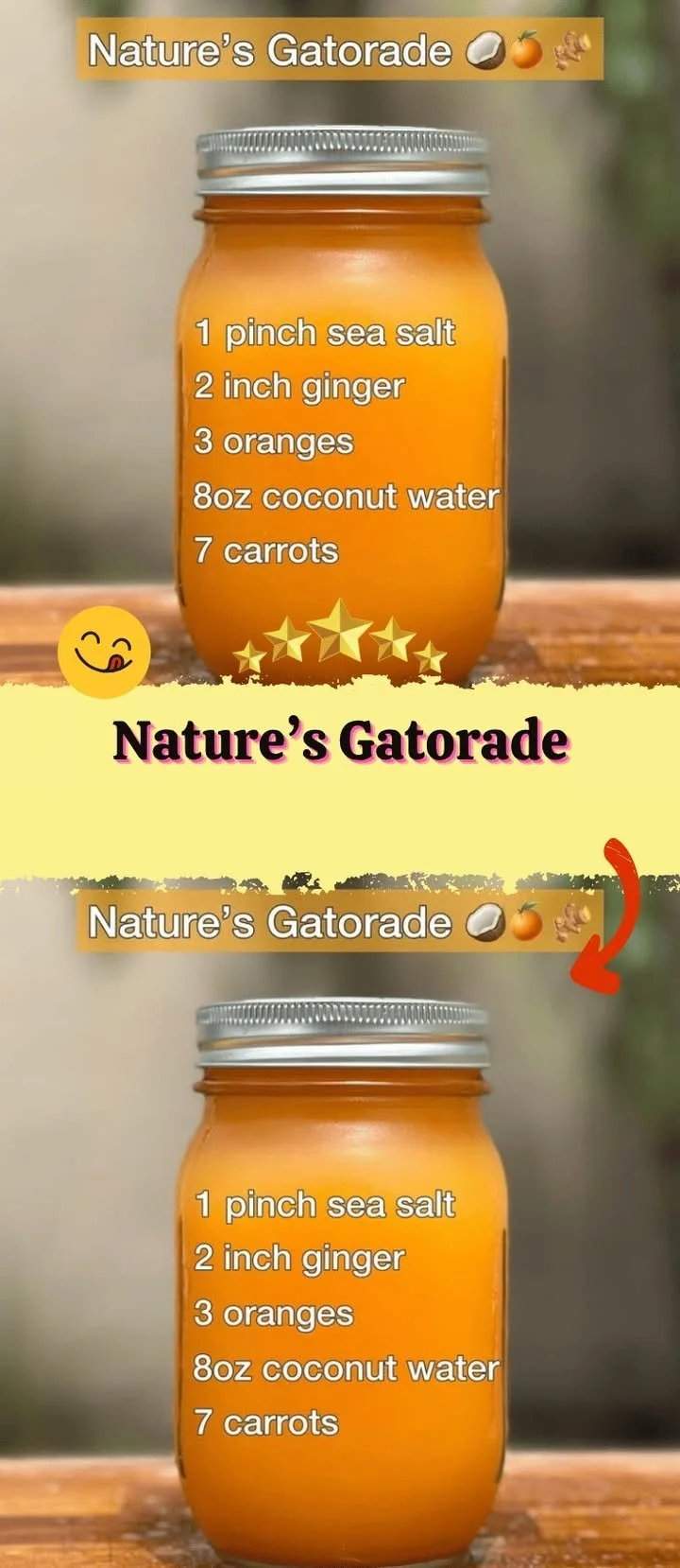 Nature's Gatorade - natural hydration drink perfect for enhancing workout performance.