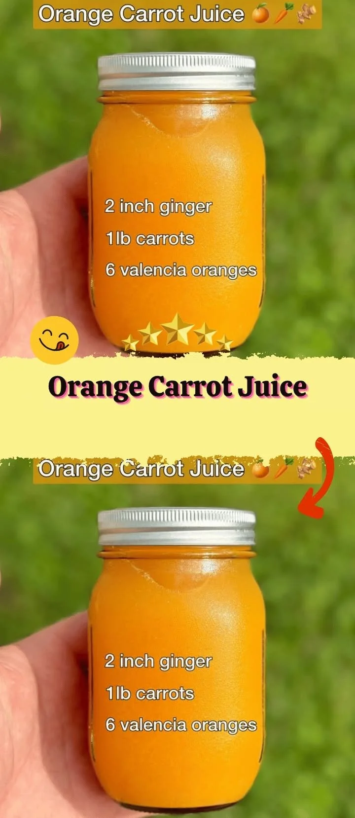 Glass of fresh orange carrot juice with vibrant color and healthy nutrients.